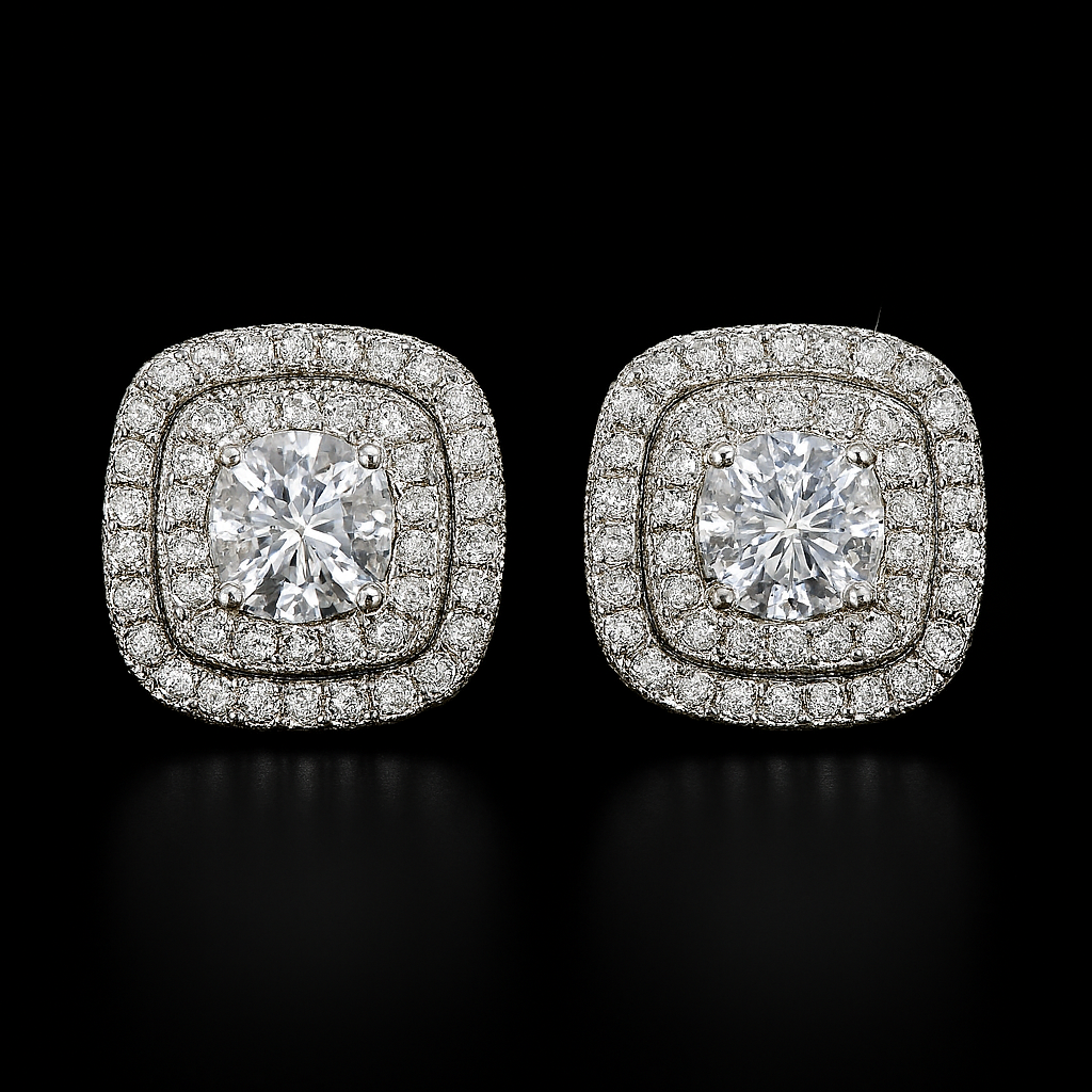 Luna Cushion Studs